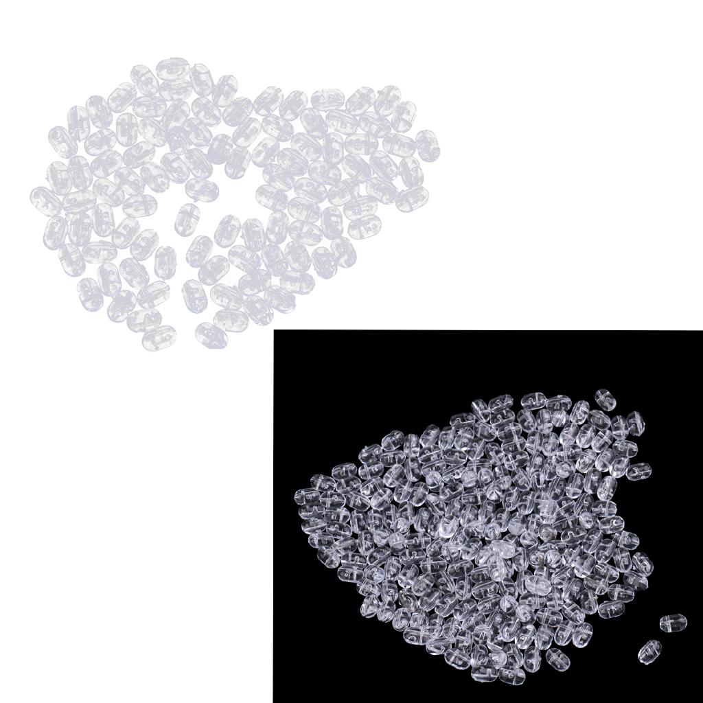 200pcs Oval Fishing Beads Carp Sea Fishing Rig Beads Hook Line Connector