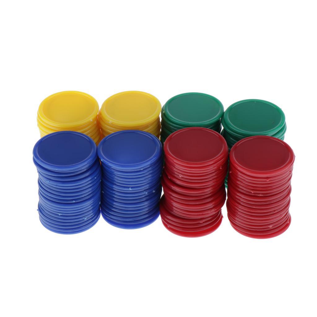 160 Miếng Quầy Tính Chip Nhựa Dấu 36 Mm Hỗn Hợp Màu Sắc Cho Lô Tô Chip Game Cóc Với Hộp Lưu Trữ