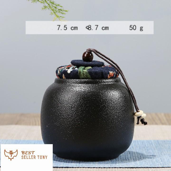 Hot - Ấm trà Nhật Bản hộp gỗ đen huyền bí tráng men cực đẹp 2019