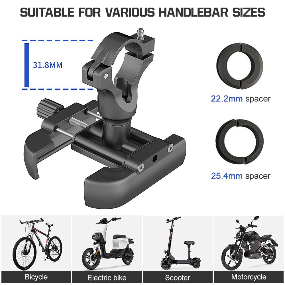 Giá đỡ điện thoại cho xe đạp bằng nhôm xoay 360 độ Có thể điều chỉnh chống trượt