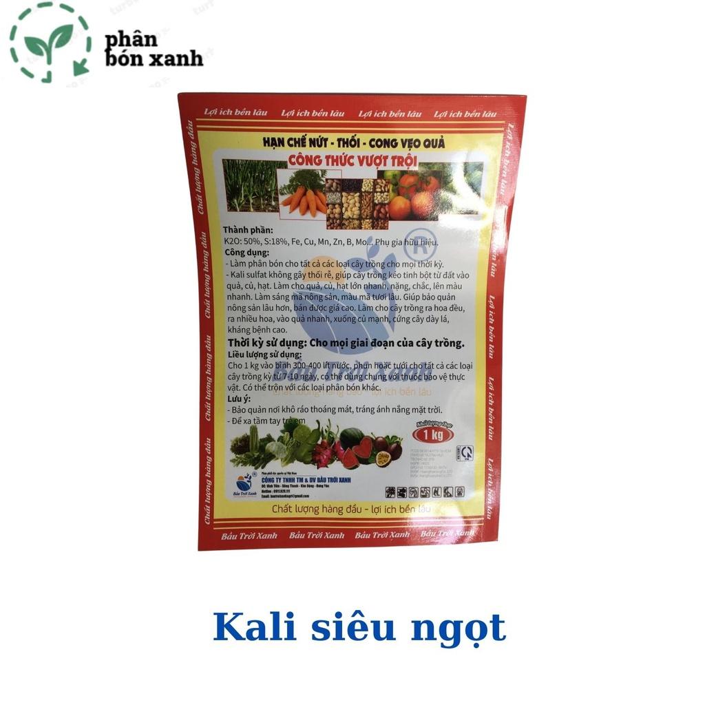 Siêu KaIi, phân bón siêu ngọt quả, sáng mã, to qủa , to củ, cứng cây, tươi màu, mọng nước
