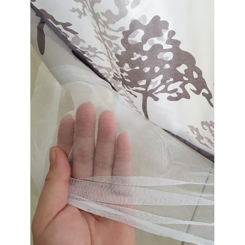 Màn chụp tự bung đỉnh vuông chân viền