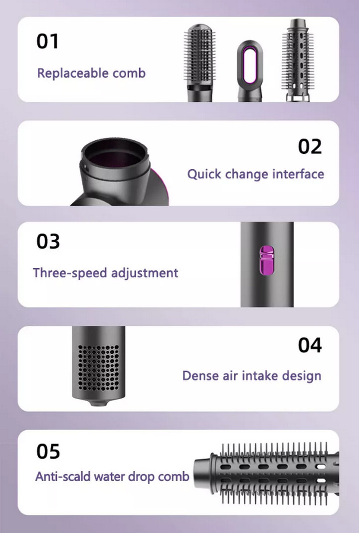 Máy Sấy Tạo Kiểu Tóc Volume Shape 3 in 1 - Home and Garden