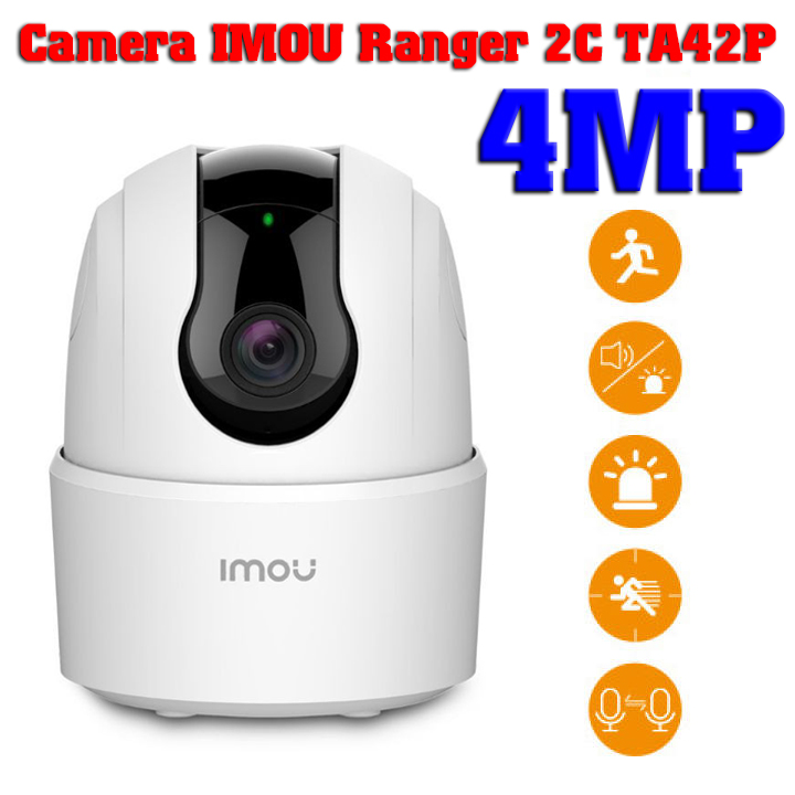 Camera wifi xoay 360 chính hãng IMOU Ranger 2C TA42P 4MP siêu sắc nét , đàm thoại 2 chiều , theo dõi chuyển động , cảnh báo tiếng trẻ khóc - Hàng Chính Hãng