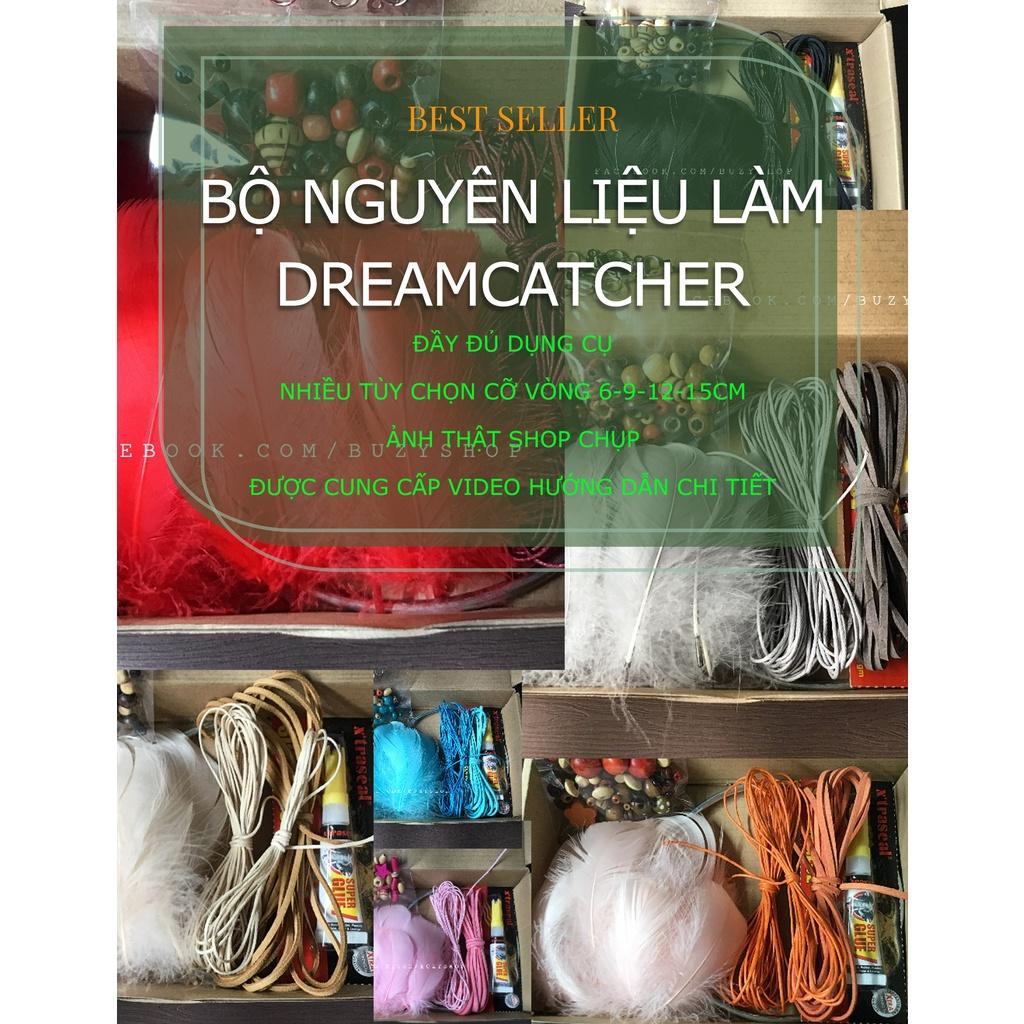 [ẢNH SHOP TỰ CHỤP] Bộ nguyên liệu làm dreamcatcher (6CM-9CM-12CM-15CM)/Mẫu đợt1=12màu)