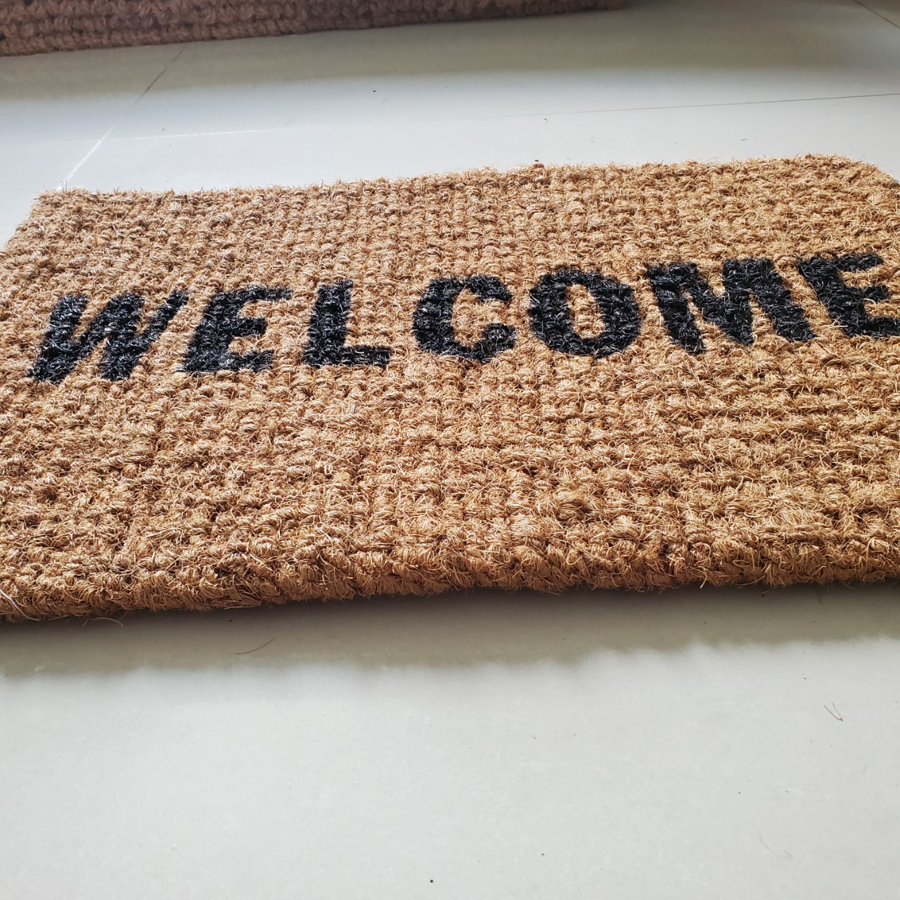 Thảm Chùi Giày Dép Dệt Xơ Dừa In WELCOME, Thảm để cửa ra vào nhà ở, văn phòng