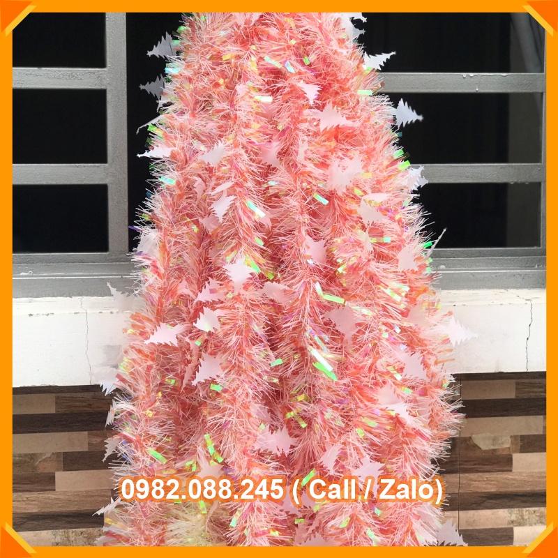 Dây kim tuyến nhiều màu 1,5m trang trí Noel, tết 2023, hàng dày, cao cấp