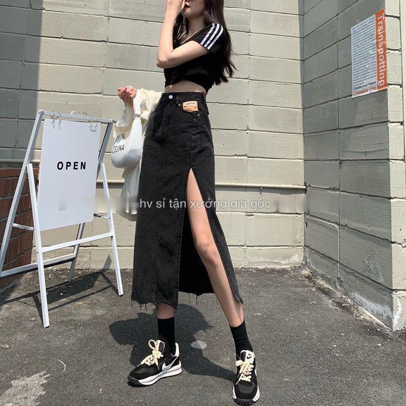 Váy jean ,chân váy sẻ đùi