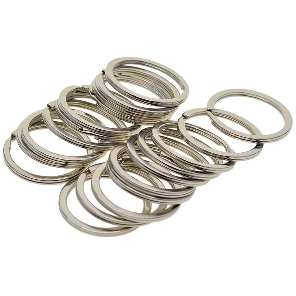 Various Split Key Rings Keys  Charms Clasp flat round circle clip 1