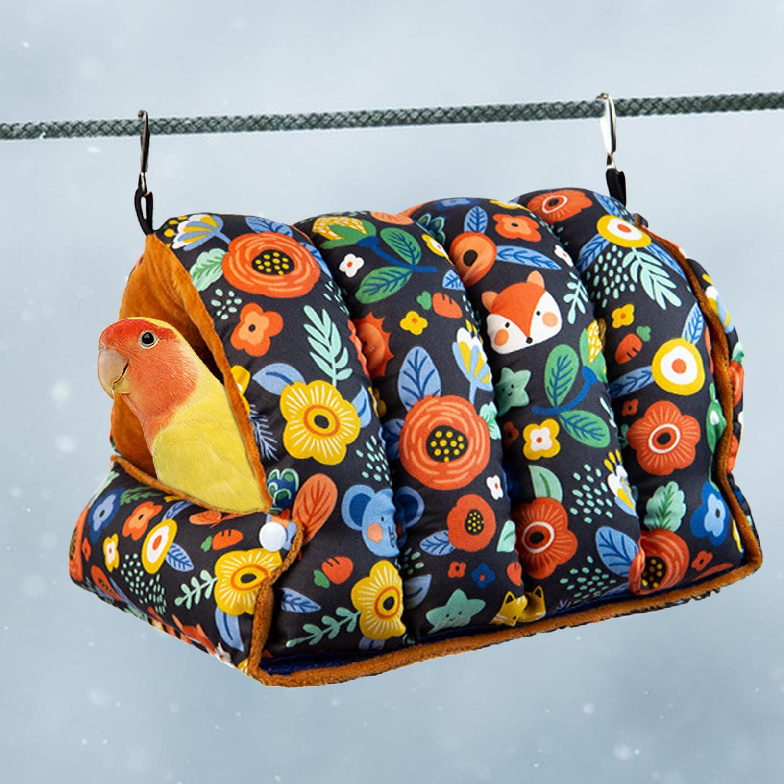 Bird Nest, Hut Tent Bed Swing Hammock for Budgie Cockatoo Lovebirds Canaries