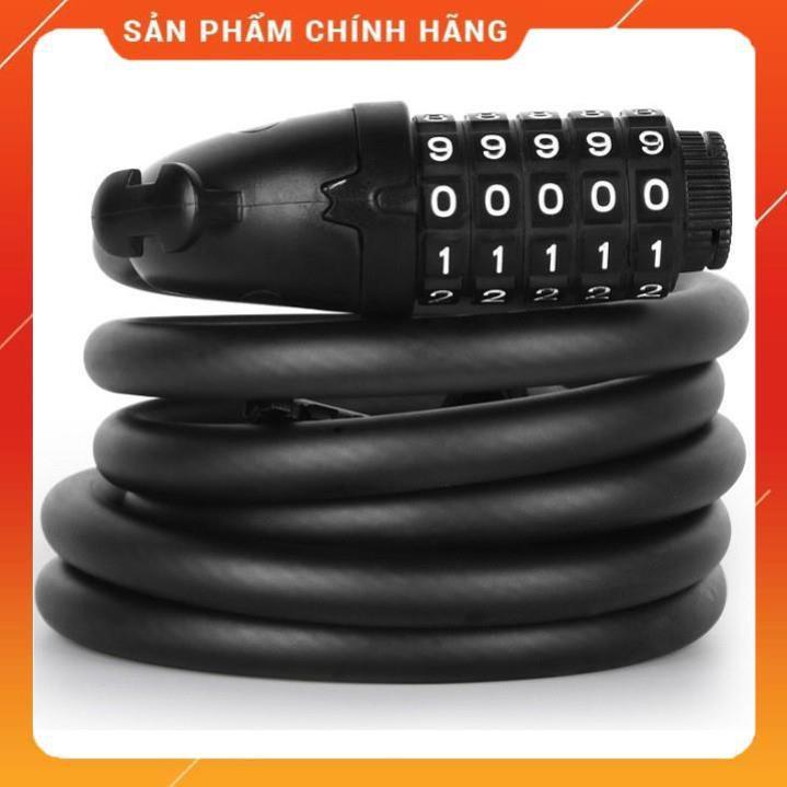 Khóa dây chống trộm bằng cáp thép có mã số cho xe đạp, xe máy, khóa nhỏ gọn, dây dài, an toàn tiện dụng
