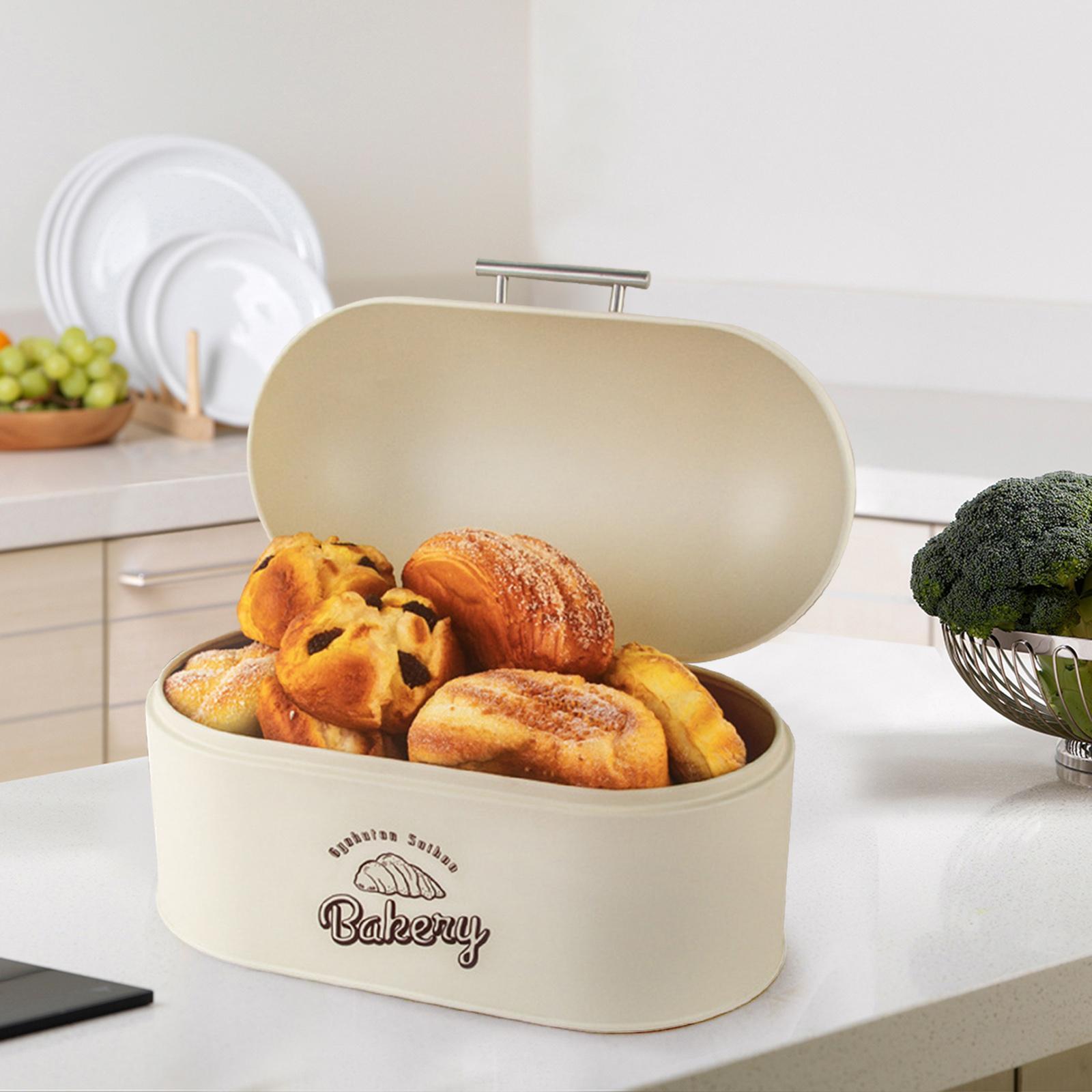 Metal Bread Box Bin Bread Storage Container Bin for Coffee Shop Cookies