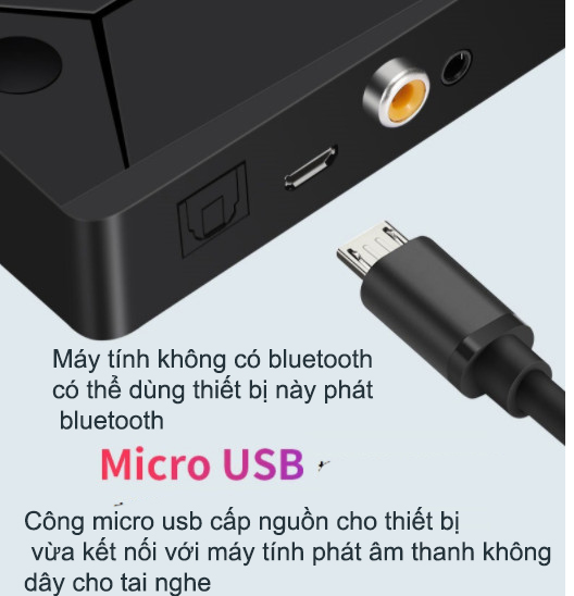 Bộ chuyển đổi âm thanh sang bluetooth 5.0 không dây DM667