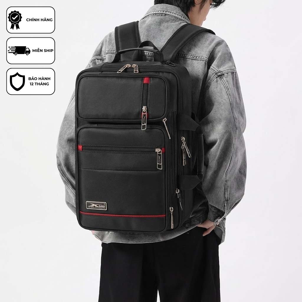 Cặp Học Sinh Cấp 2, Cấp 3, Có Ngăn Đựng Bình Nước, Cặp Đa Năng Có Quai Balo Cất Gọn Xbags Pride Xb 4102