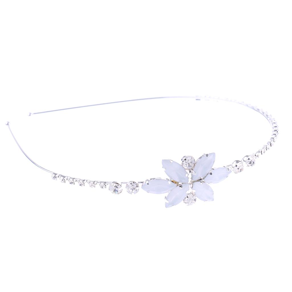 Wedding Kids Girls Crystal Flower Headband Tiara Wedding Accessory