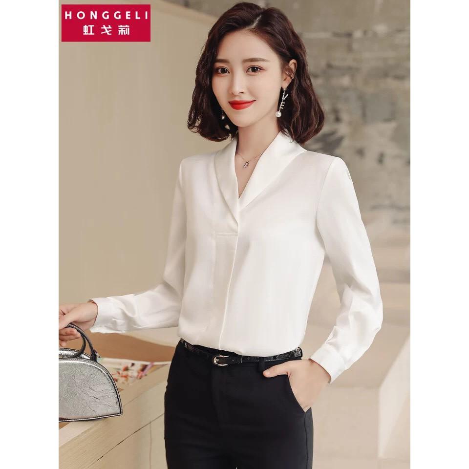 Áo sơ mi công sở tay dài - sang trọng - quý phái mẫu mới nhất 2019