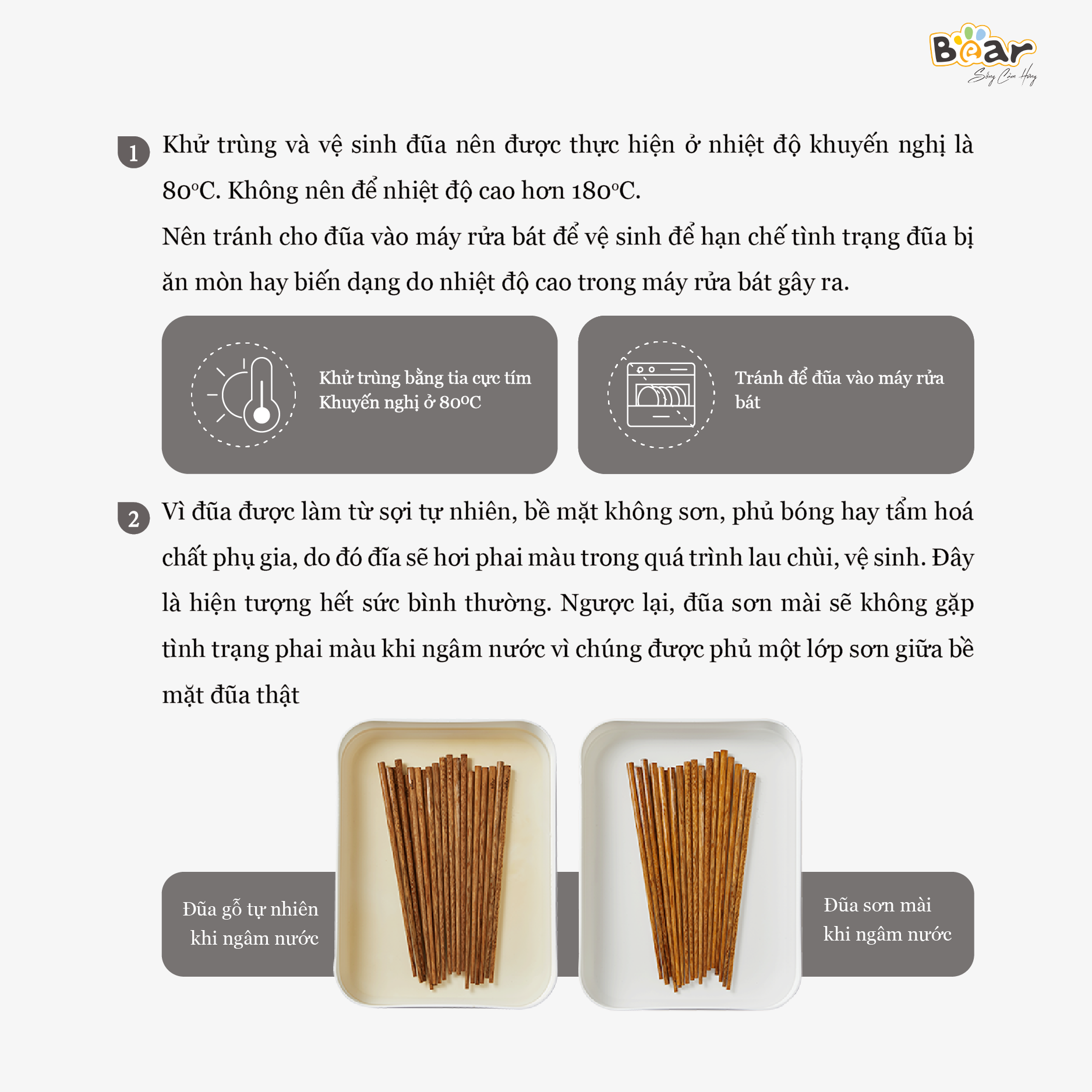 Đũa Bear cao cấp, chất liệu an toàn CX-E0103