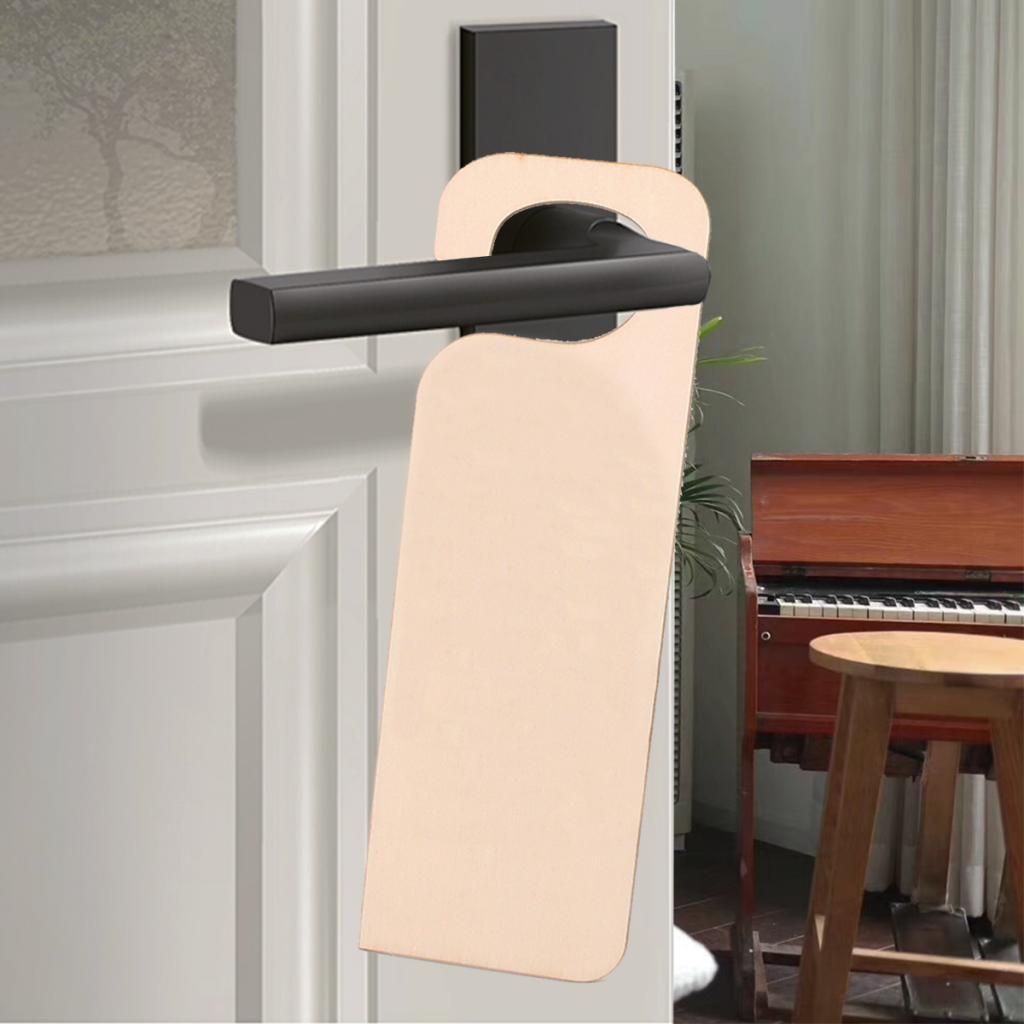 12pcs Unfinished Wood Door Knob Hangers DIY Craft Hanging Disturb Plaque