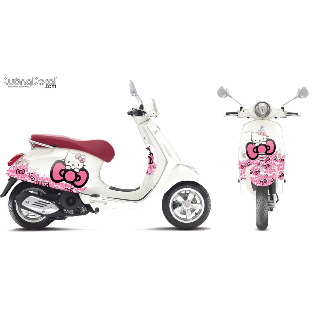 Bộ decal tem trùm Kitty M1 Vespa Primavera - Sprint