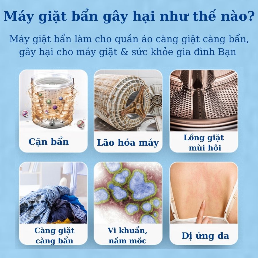 1 Viên Vệ Sinh Lồng Máy Giặt Công Nghệ Cao Seaways - Diệt Sạch 99,99% Vi Khuẩn -Tẩy Sạch Cặn Máy Giặt