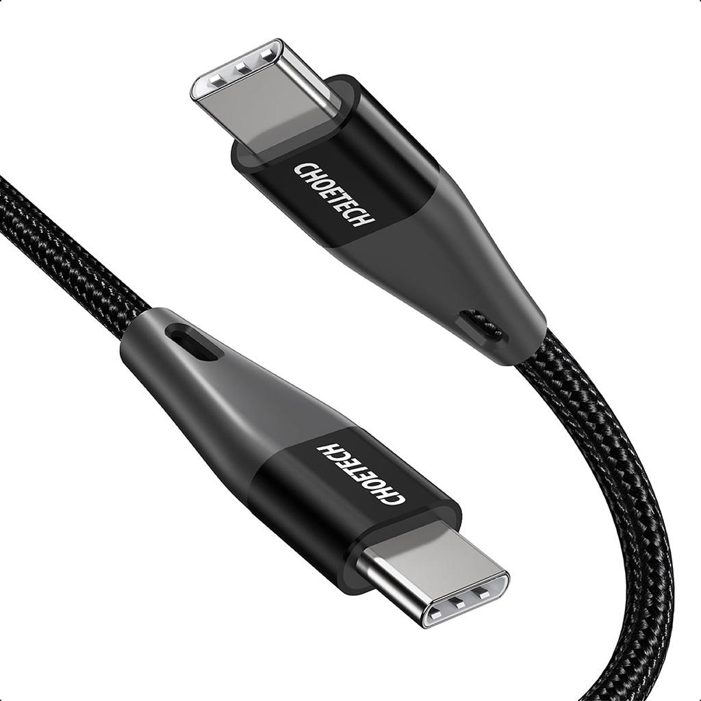 Cáp Sạc Nhanh USB Type C To Type C 60W Dài 1.2M CHOETECH XCC-1003 (HÀNG CHÍNH HÃNG)