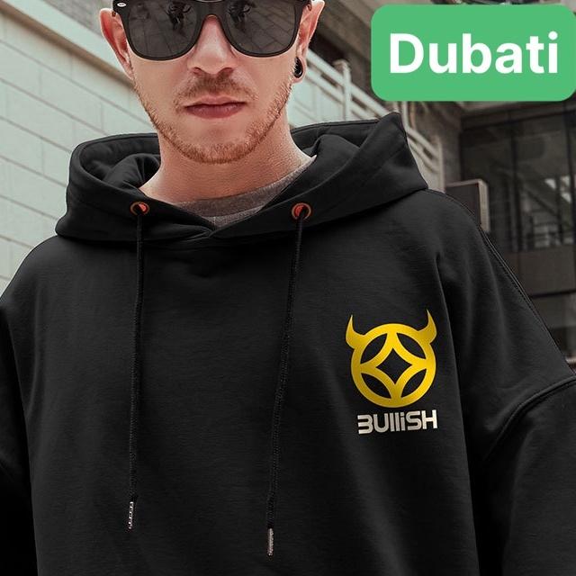 ÁO NỈ - ÁO HOODIE NAM NỮ CHẤT NỈ MỊN HÌNH TRÂU VÀNG FROM RỘNG- DUBATI FASHION