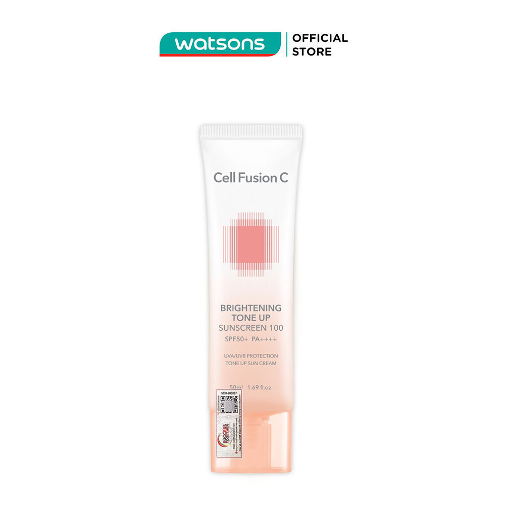 Kem Chống Nắng Cell Fusion C Bật Tone Da Brightening Tone Up Sunscreen 100 SPF50+/PA++++ 50ml