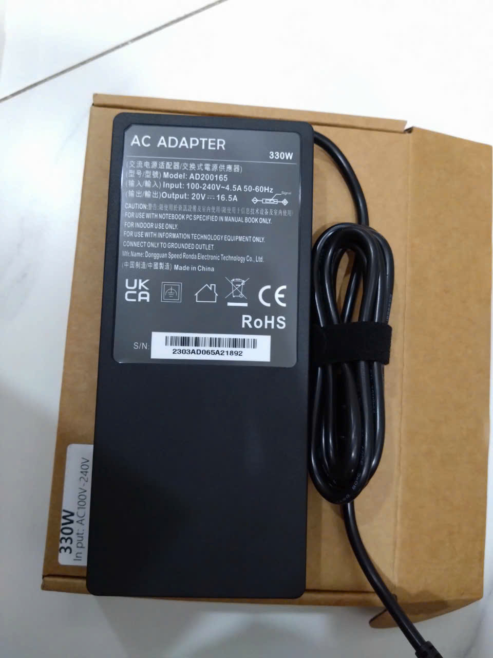 Sạc 20V 16.5A 330W AC Adapter For Lenovo Legion Pro 5 7 9 Gaming Notebook Charger hàng nhập khẩu