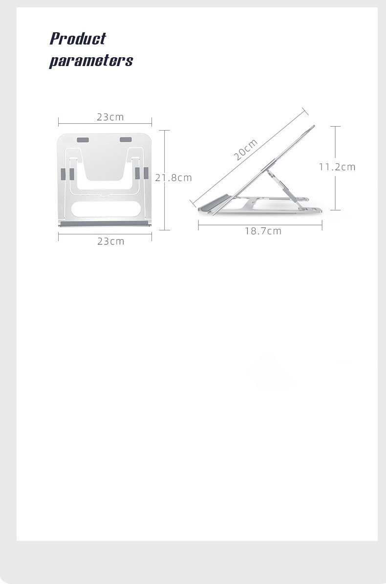 Hình ảnh Giá Đỡ Ipad, Máy Tính Bảng Hợp Kim Nhôm 6 Mức Điều Chỉnh Chiều Cao Thông Thoáng Hỗ Trợ Tản Nhiệt Hàng Nhập Khẩu Chính Hãng KitAcoom