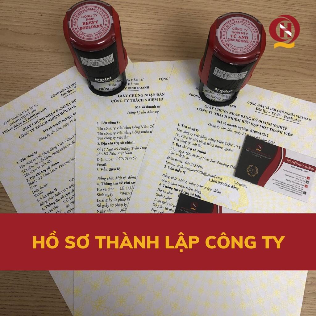 Bộ hồ sơ thành lập công ty TNHH