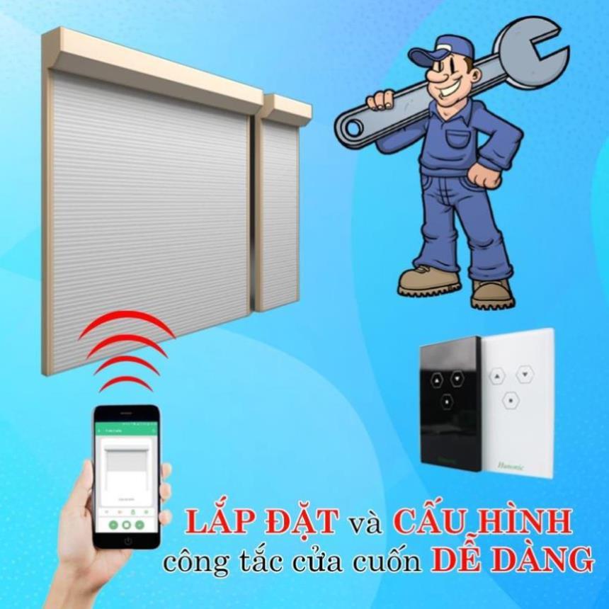 Công Tắc Cửa Cuốn Thông Minh Hunonic Door Trắng│Công tắc điều khiển cửa cuốn từ xa bằng điện thoại -2022