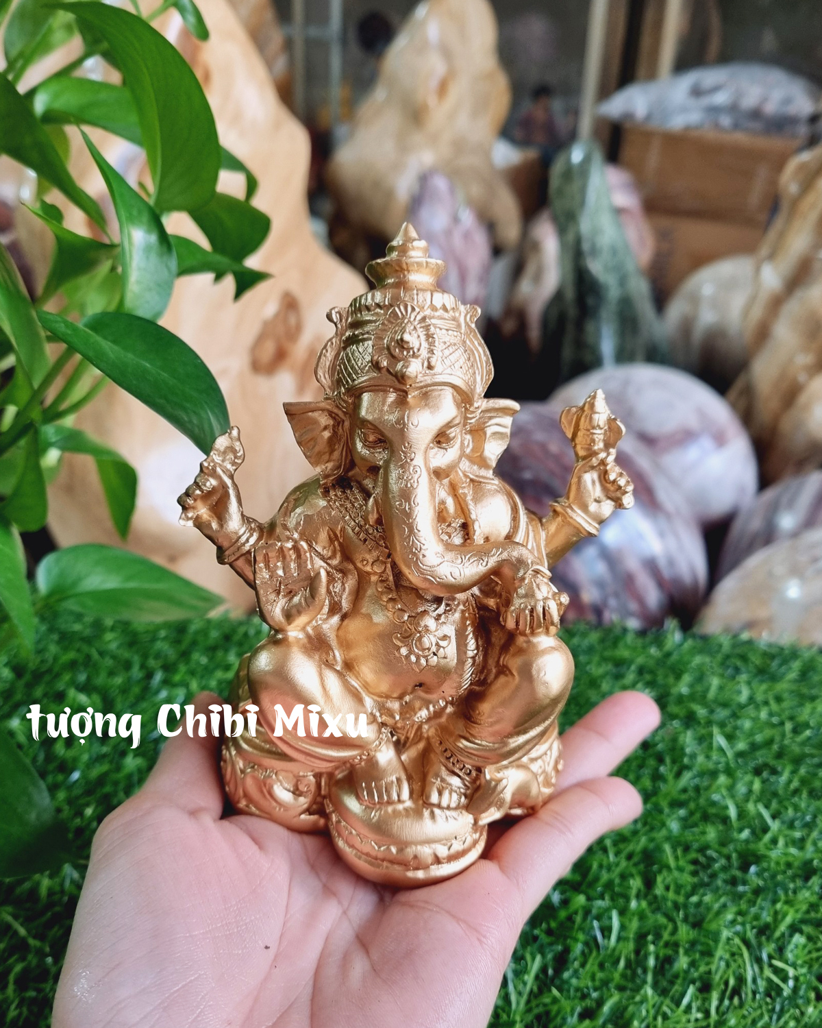 Tượng Voi Thần Ganesha 13cm/16cm