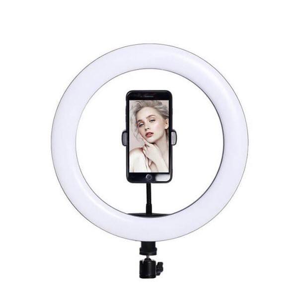 Đèn Tròn Livestream Kèm Giá Kẹp Điện Thoại 26cm