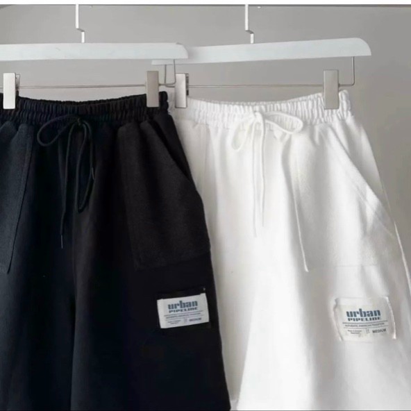 Quần Đùi Medium , Quần short chân cua MEDIUM tag vải dây rút form rộng nhiều màu unisex nam nữ