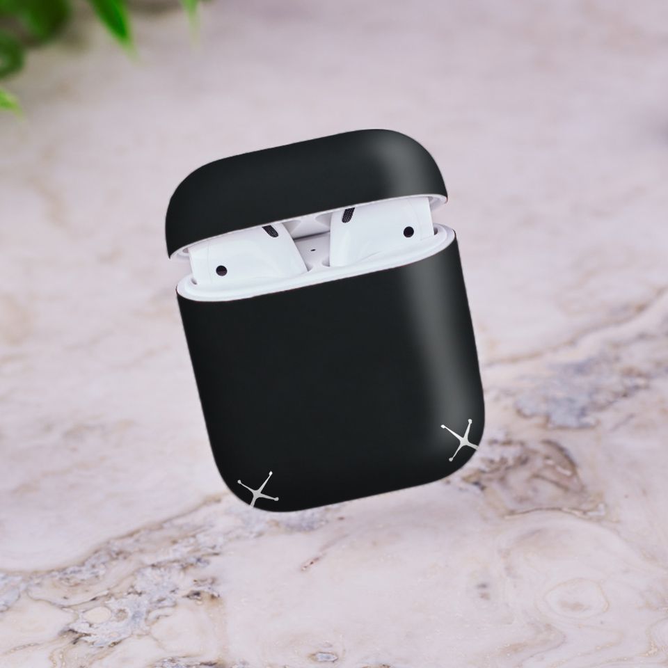 Miếng dán skin chống bẩn cho tai nghe AirPods in hình Vân Da - Da009 (bản không dây 1 và 2)