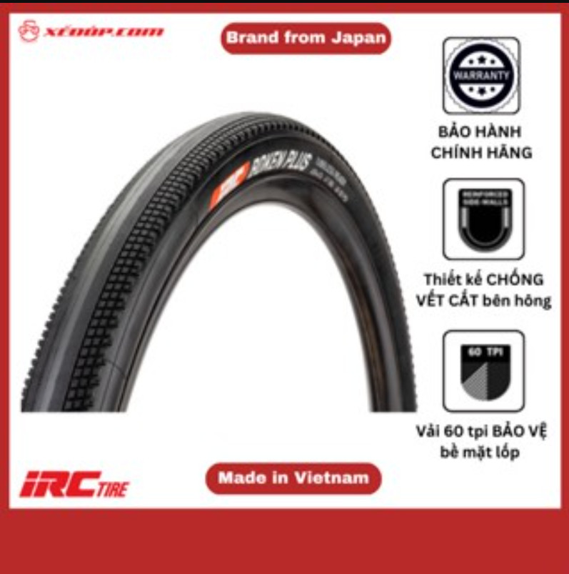 LỐP XE ĐẠP GRAVEL IRC Nhật Bản BOKEN PLUS