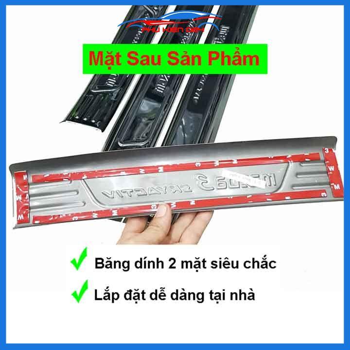 Ốp bậc cửa nẹp bước chân TITAN ô tô Mazda 3 2020-2021-2022 chống trầy bảo vệ xe