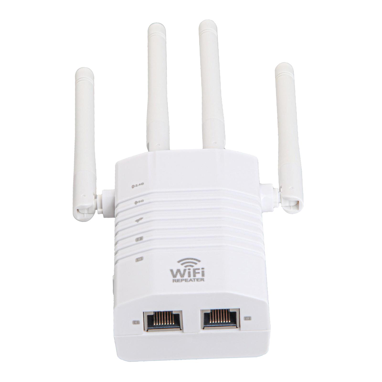 WiFi Range Extender, 5GHz & 2.4GHz Dual Band 1200Mbps WiFi Wireless , Full Coverage WiFi Extender