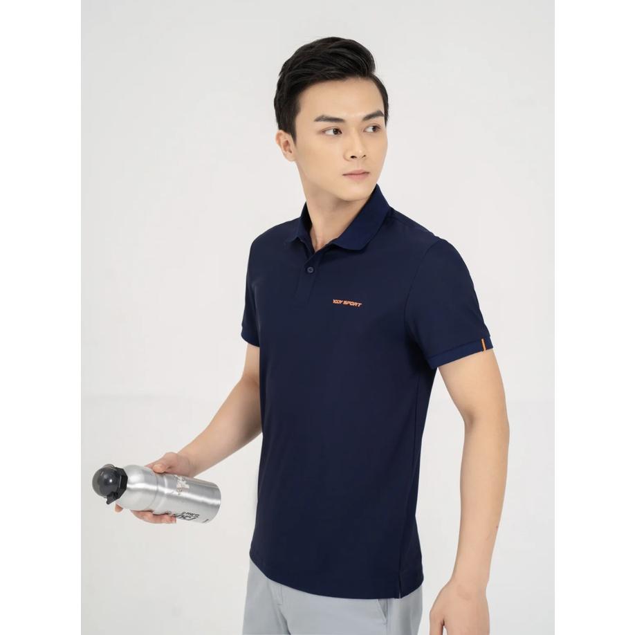 Áo polo thể thao nam YODY Airycool phối nẹp thông thoáng thấm hút mồ hôi tốt SAM5039