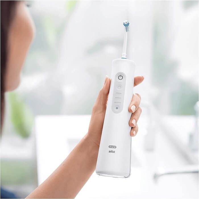 Máy Tăm Nước Không Dây ORAL-B AQUACARE 6, Công Nghệ Oxyjet Giúp Loại 99% Vi Khuẩn, Mảng Bám, Ngừa Sâu Răng, Nhập Đức