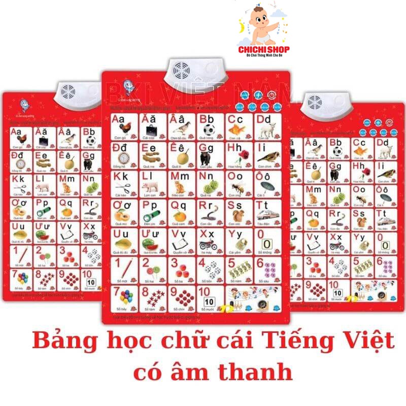 Bảng Học Điện Tử Treo Tường Có Âm Thanh Cho Bé Làm Quen Với Bảng Chữ Cái Và Số Đếm