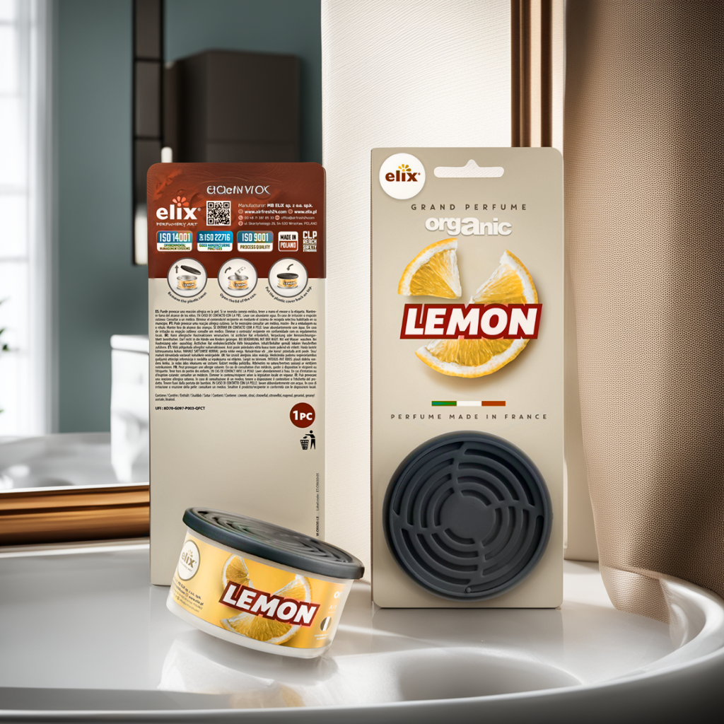 Sáp Thơm để Taplo Ô tô Elix - Hương Lemon (Chanh)