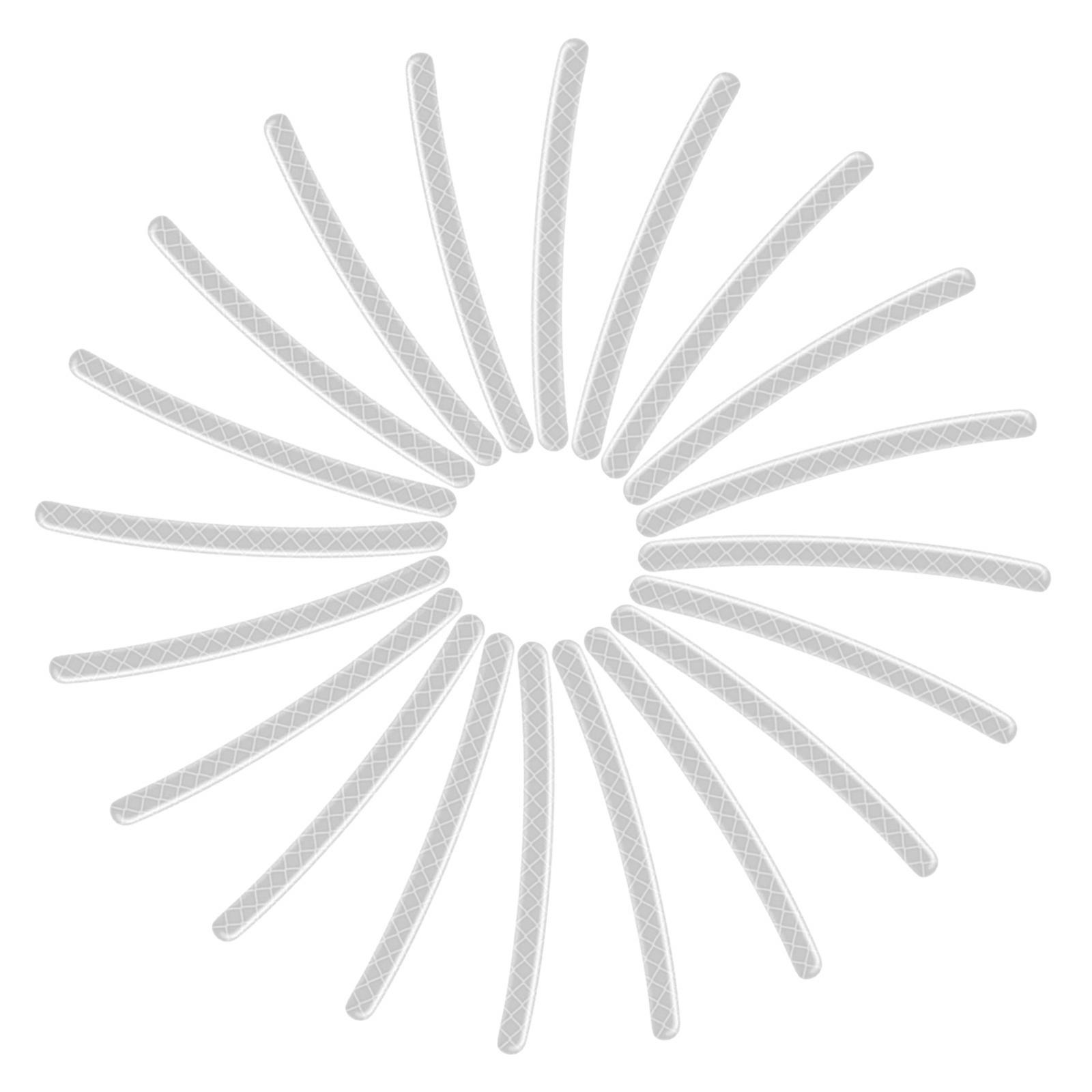 Universal Car Wheel Hub Reflective Sticker for Night Driving White