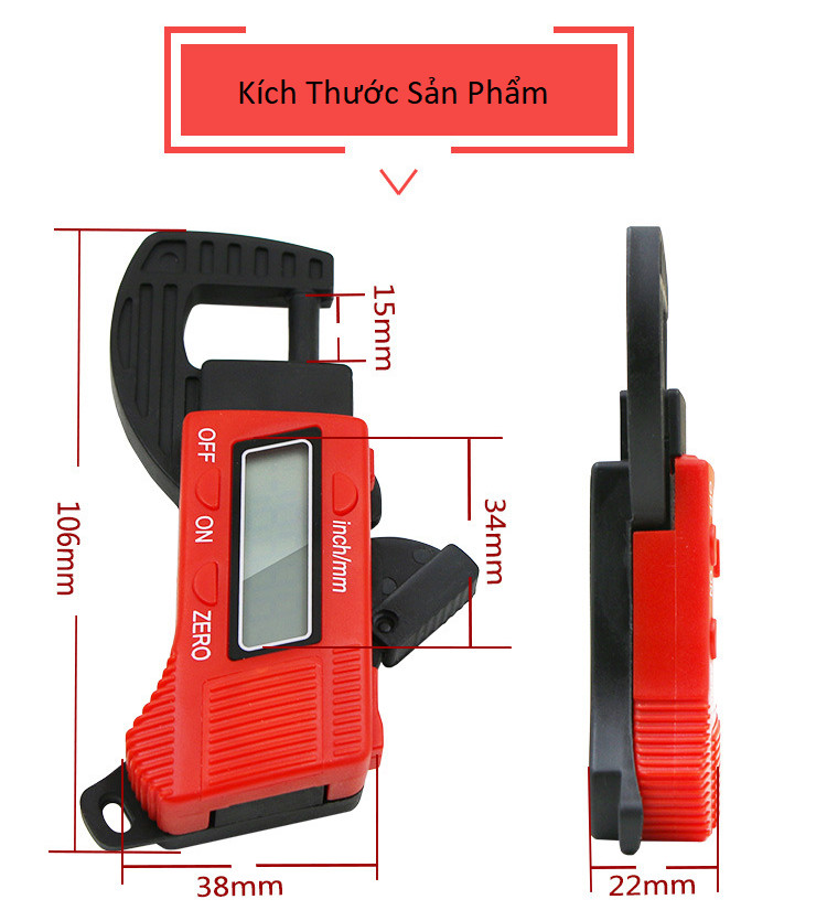 Thước kẹp điện tử mini 0-12,7