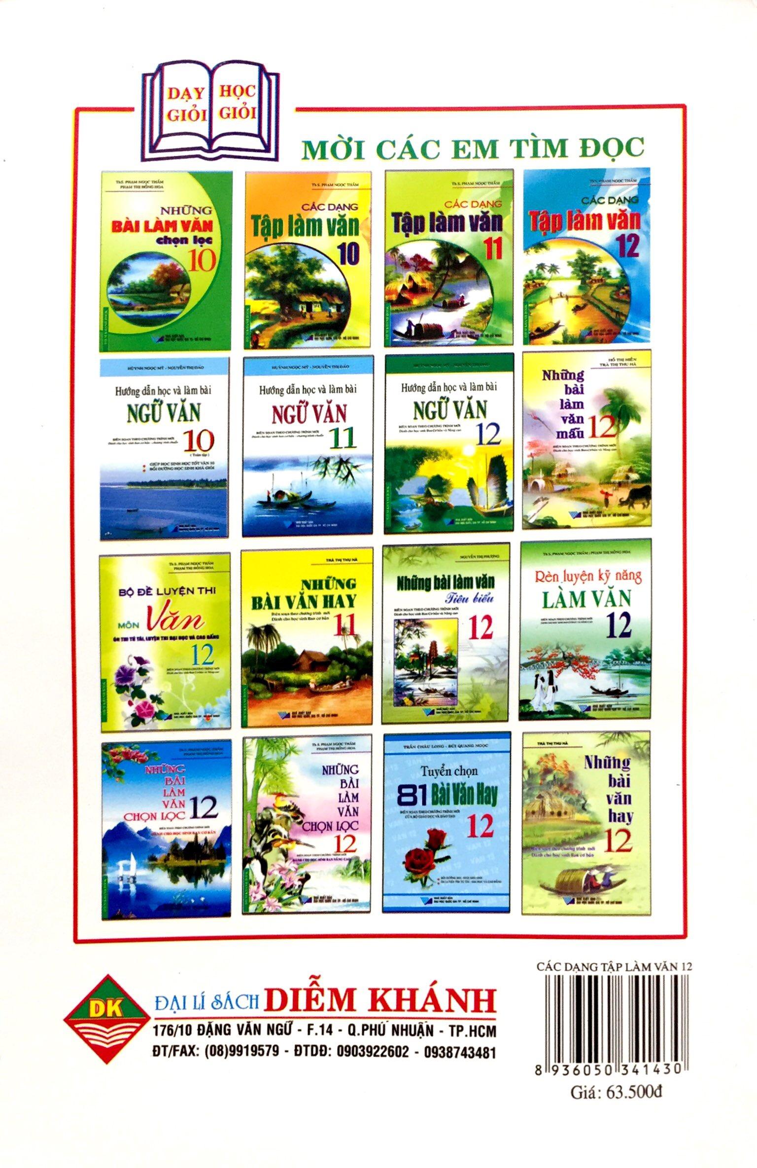 Các Dạng Tập Làm Văn 12