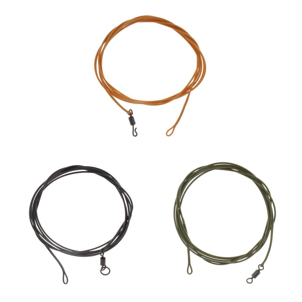 High Tensile Carp Fishing Rig Leader Braided Leader Line Safety Leader 1m 30lb
