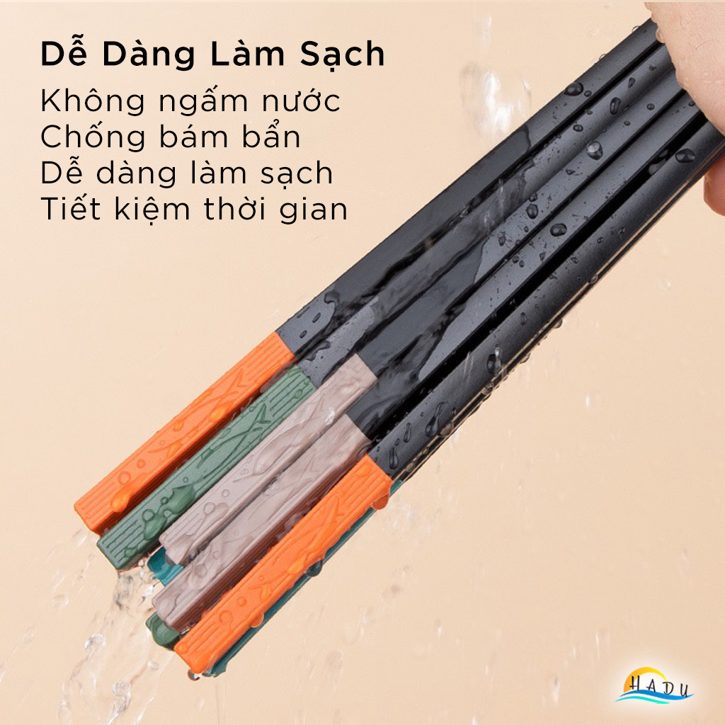 Đũa Ăn Cơm Cao Cấp Chống Mốc Kiểu Nhật Bản Đẹp Hình Song Ngư Nhiều Màu Sợi Thủy Tinh Chịu Nhiệt HADU