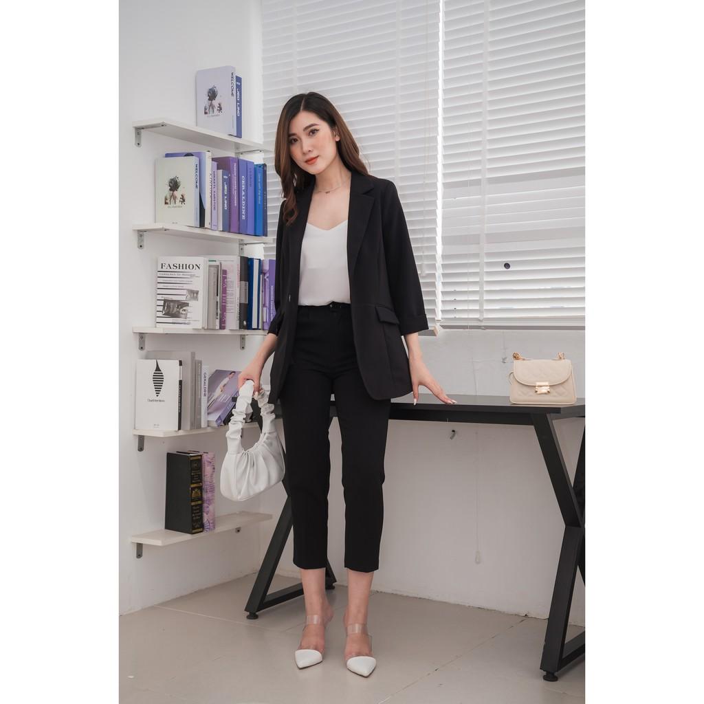 Hình ảnh Set áo vest blazer nữ + quần tây - SV02 - WFStudios