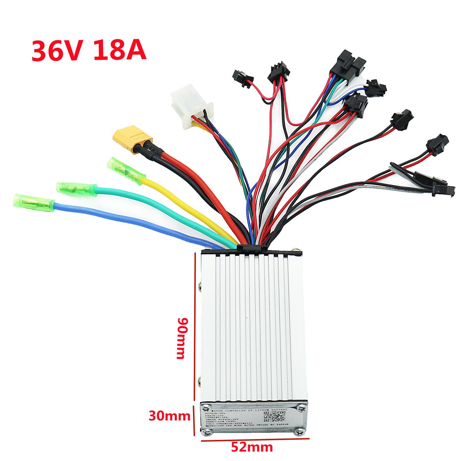 Bộ điều khiển động cơ không chổi than 36V18A 48V25A 60V25A với màn hình LCD hội trường, Thích hợp cho xe tay ga điện và xe đạp Color: 60V 25A