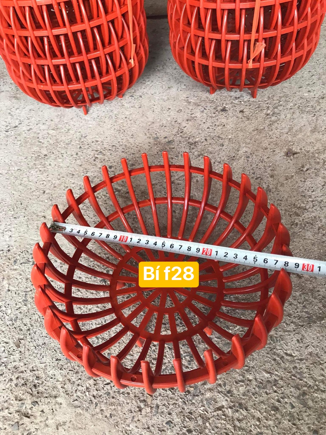 Chậu nhựa HD Giả Bí trồng Lan Fi28 - Màu Cam